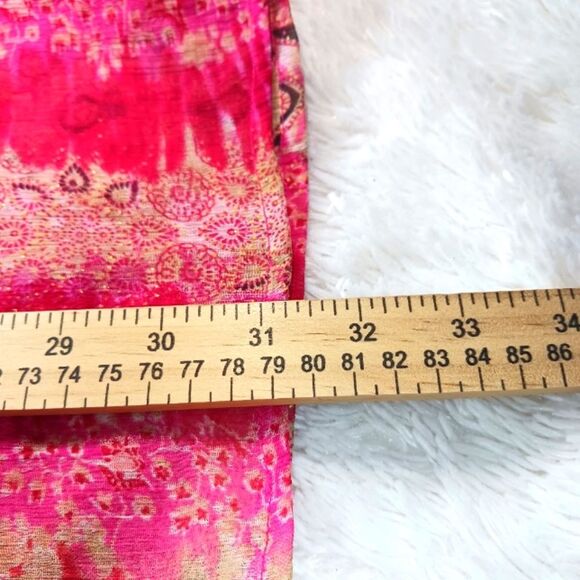 Bill Blass Jeans Vintage Sheer Embellished Tunic/ Midi Pink Women's 2X Runs Smal - Picture 12 of 14